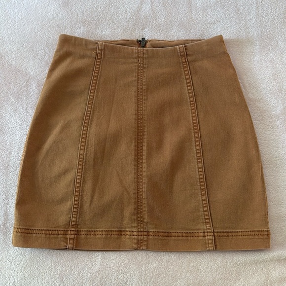 Free people brown pencil skirt - Picture 2 of 3